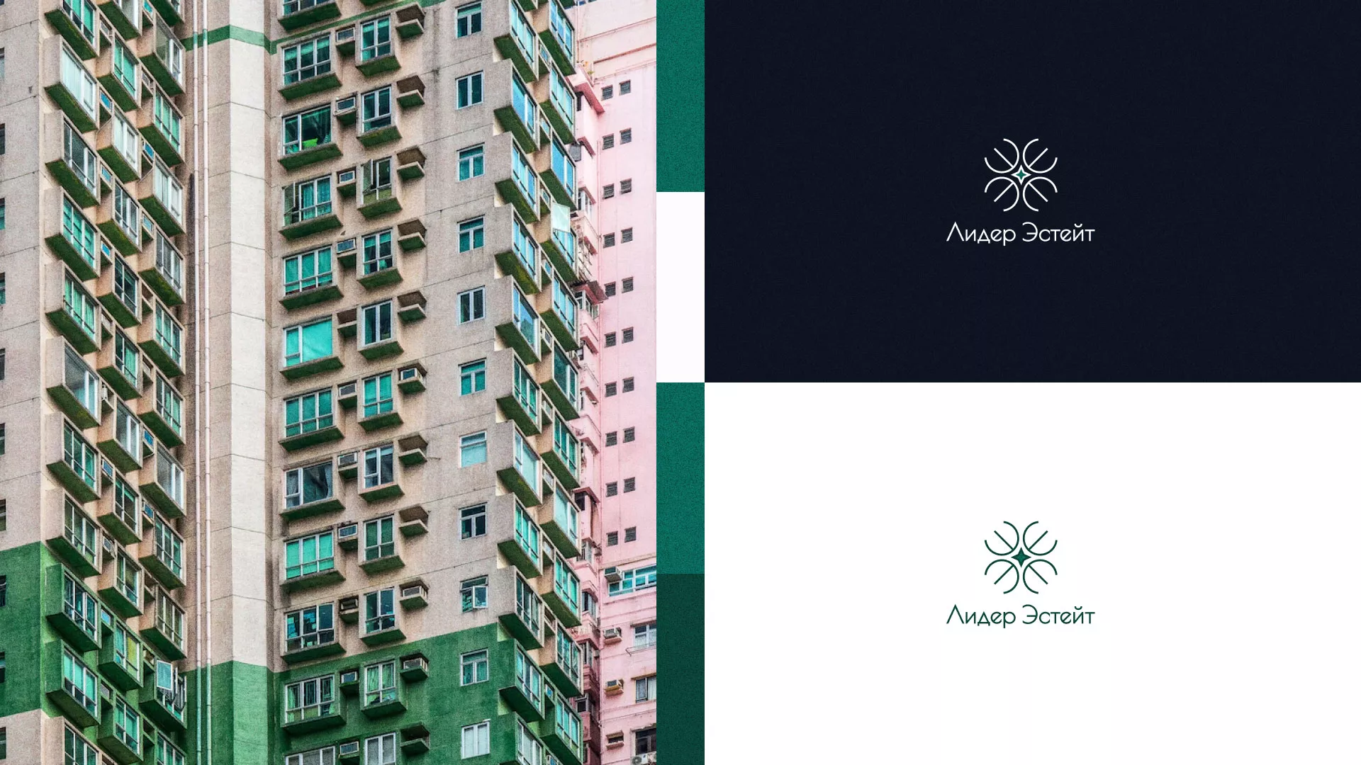 Создание логотипа компании «Лидер Эстейт» в Карасуке