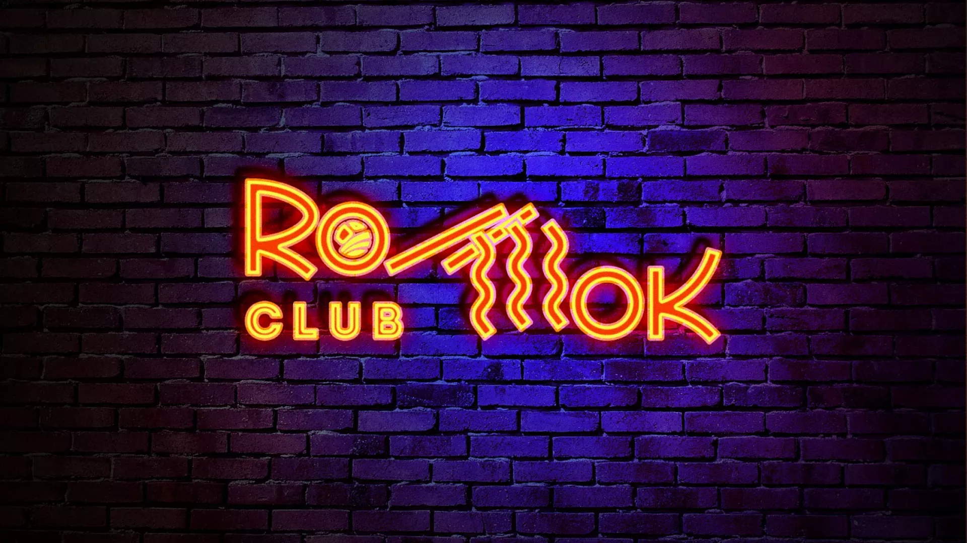 Разработка интерьерной вывески суши-бара «Roll Wok Club» в Карасуке